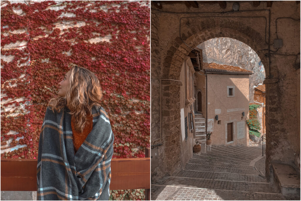Cervara, collage di foto in autunno, Pajaro Amarillo