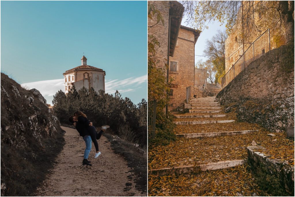 Rocca Calascio, collage - Pajaro Amarillo