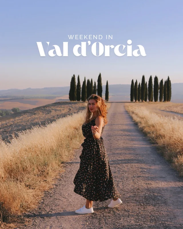 🌾 Weekend in Val d’Orcia: un viaggio tra borghi, colline e sapori toscani
Se sogni un weekend tra paesaggi da cartolina, borghi medievali e sapori autentici, la Val d’Orcia è la meta perfetta. 
📍 Itinerario consigliato
✅Pienza: la “città ideale” del Rinascimento, famosa per il pecorino e le sue vie panoramiche.
✅San Quirico d’Orcia: un borgo incantevole con giardini all’italiana e chiese romaniche.
✅Bagno Vignoni: unico per la sua piazza d’acqua termale, ideale per un momento di relax.
✅Montalcino: patria del Brunello, offre degustazioni indimenticabili e viste mozzafiato.
✅Cappella della Madonna di Vitaleta: uno degli spot più fotografati della Toscana. 

🍷 Consigli gastronomici
Osteria Le Logge a Montalcino: per assaporare la cucina toscana tradizionale.
Trattoria La Buca delle Fate a Pienza: famosa per i suoi pici fatti a mano. 

📌 Salva questo itinerario per il tuo prossimo viaggio e condividilo con chi vorresti portare con te!

#ValdOrcia #WeekendInToscana #BorghiItaliani #StradePanoramiche #SaporiToscani #ViaggioInItalia